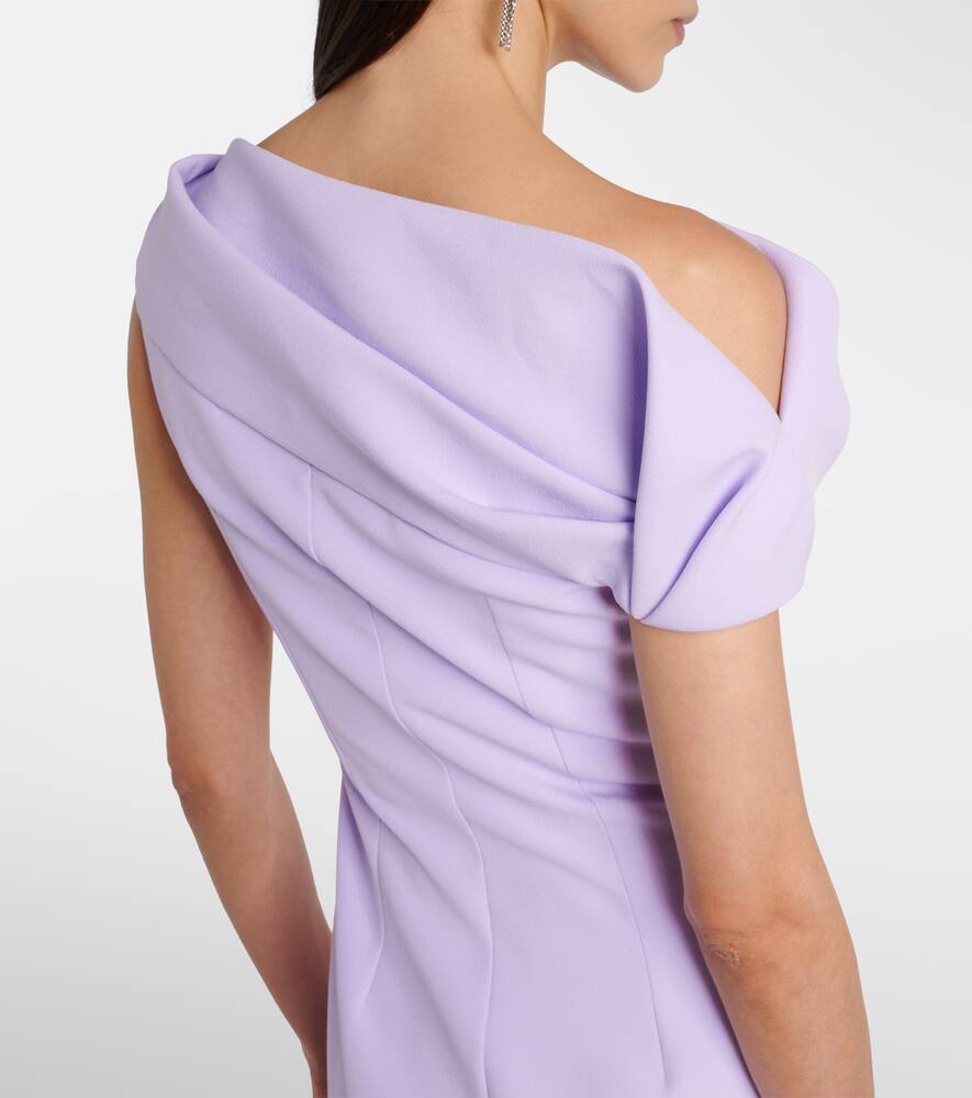 Safiyaa Derra draped crêpe gown