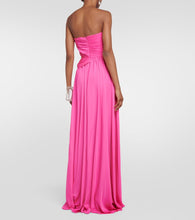 Safiyaa Draped chiffon cape gown