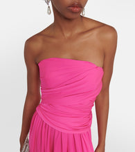 Safiyaa Draped chiffon cape gown