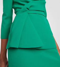 Safiyaa Draped crêpe midi dress