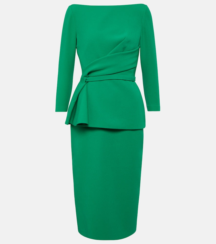 Safiyaa Draped  midi dress. Safiyaa 垂褶中长连衣裙
