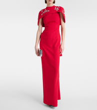 Safiyaa Embroidered caped  gown