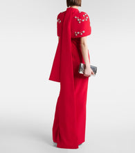 Safiyaa Embroidered caped  gown