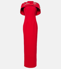 Safiyaa Embroidered caped  gown. 萨菲亚刺绣披肩长袍