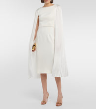 Safiyaa Essiah  and satin midi dress