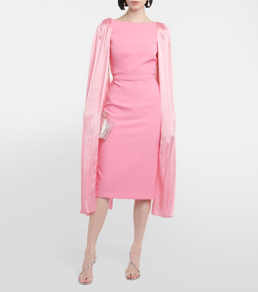 Safiyaa Essiah  and satin midi dress