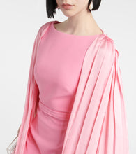 Safiyaa Essiah  and satin midi dress