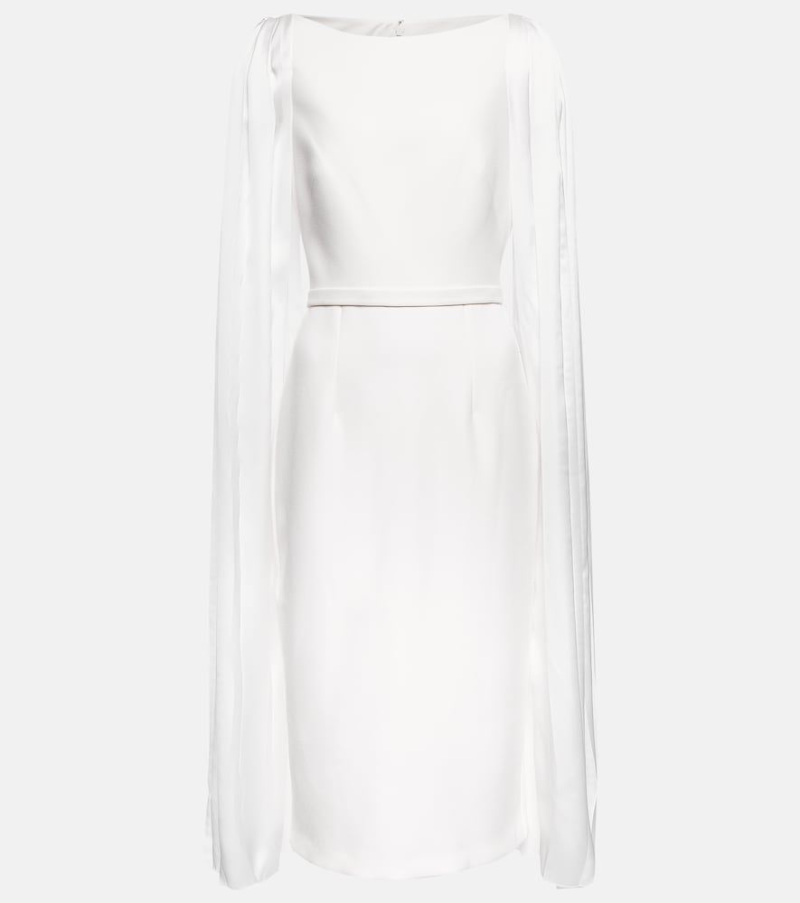 Safiyaa Essiah  and satin midi dress. Safiyaa Essiah 缎布中长连衣裙