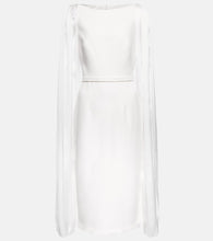 Safiyaa Essiah  and satin midi dress. Safiyaa Essiah 缎布中长连衣裙