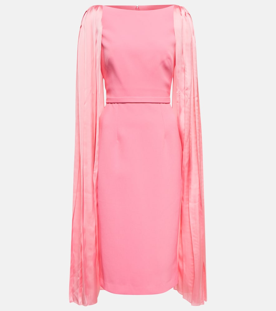 Safiyaa Essiah  and satin midi dress. Safiyaa Essiah 缎布中长连衣裙