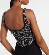 Safiyaa Ezda embellished crêpe gown