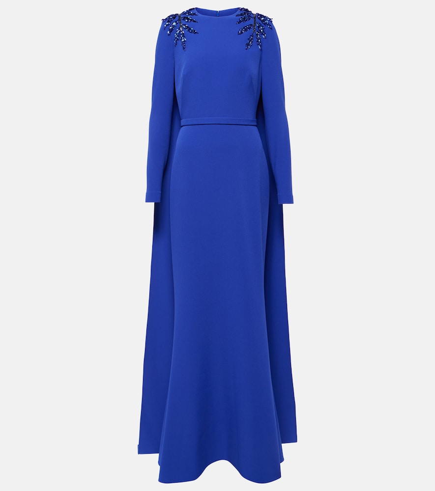 Safiyaa Ginevra embellished caped gown. 萨菲娅·吉内芙拉 (Safiyaa Ginevra) 缀饰披肩礼服