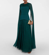 Safiyaa Gloria crêpe gown