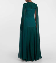 Safiyaa Gloria crêpe gown
