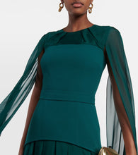 Safiyaa Gloria crêpe gown