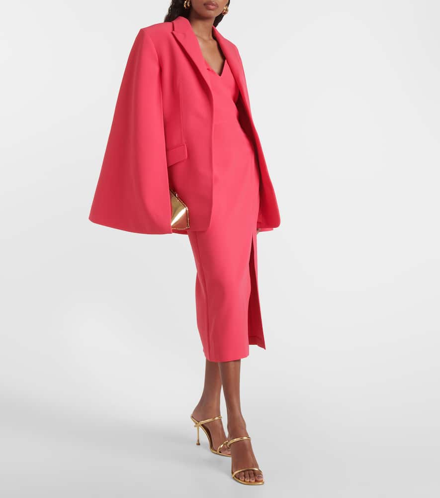 Safiyaa Hadley caped blazer