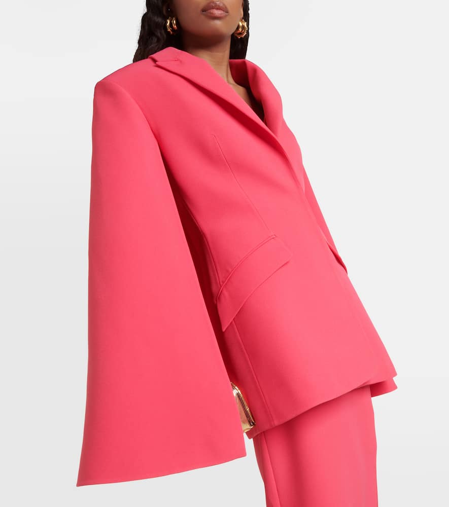 Safiyaa Hadley caped blazer