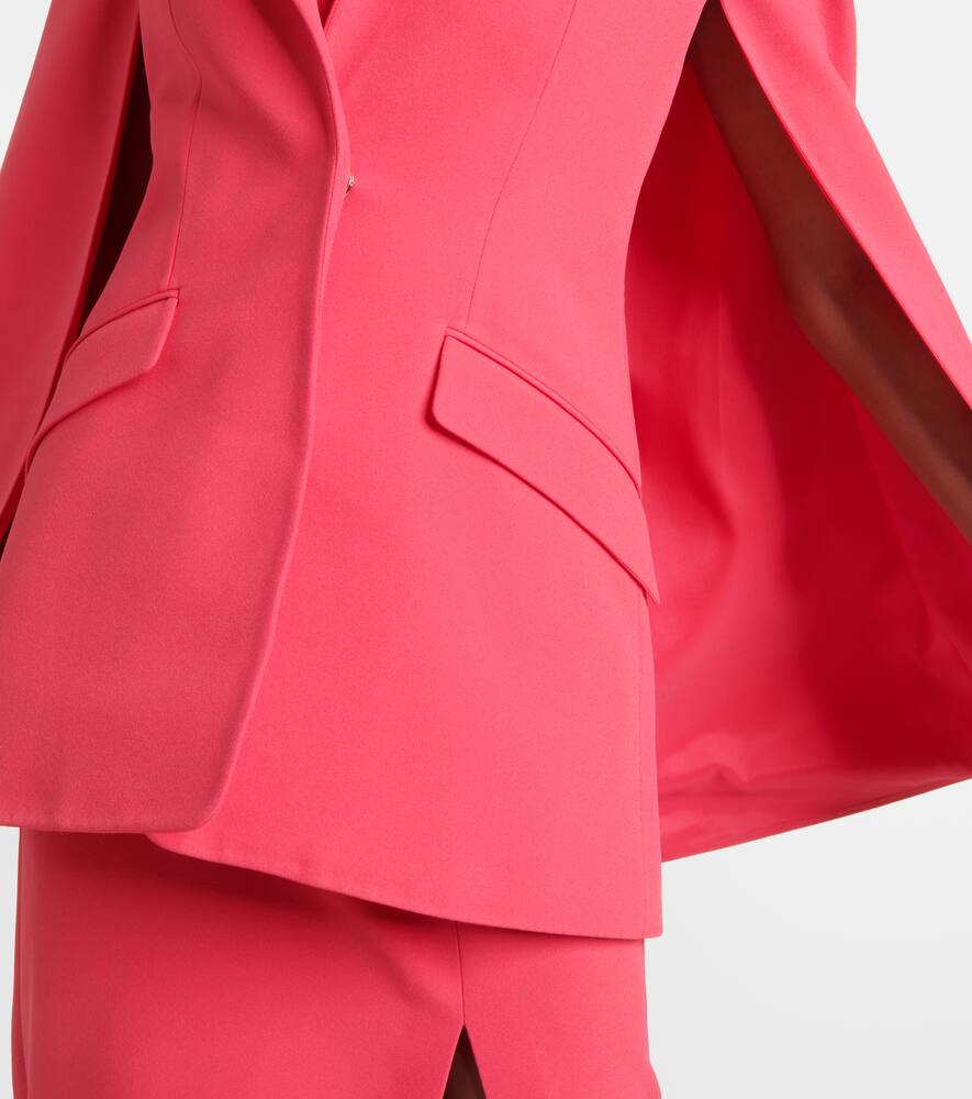 Safiyaa Hadley caped blazer