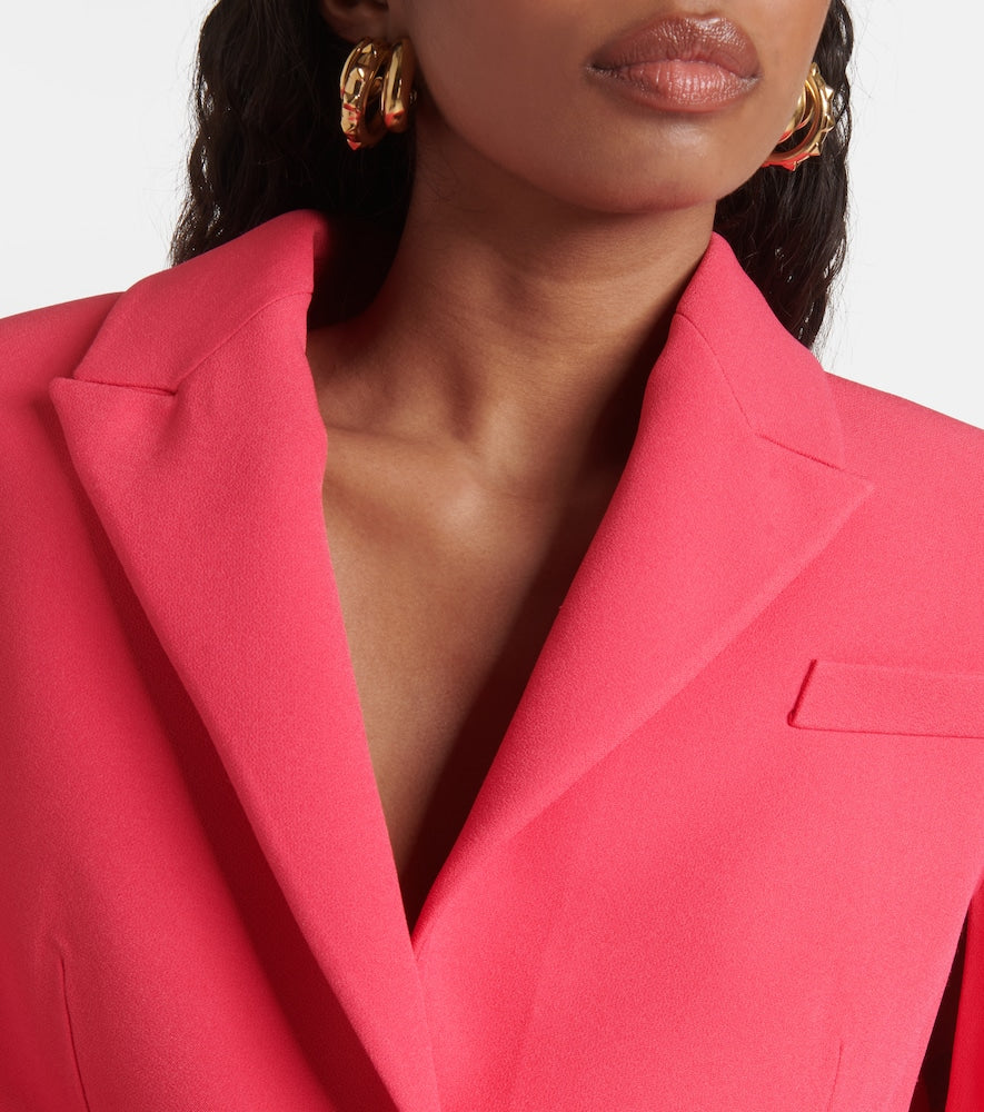 Safiyaa Hadley caped blazer