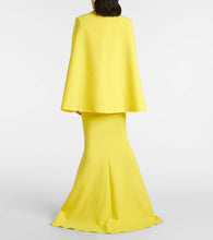 Safiyaa Hadley caped cr√É¬™pe blazer