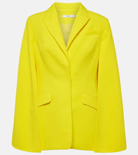 Safiyaa Hadley caped cr√É¬™pe blazer
