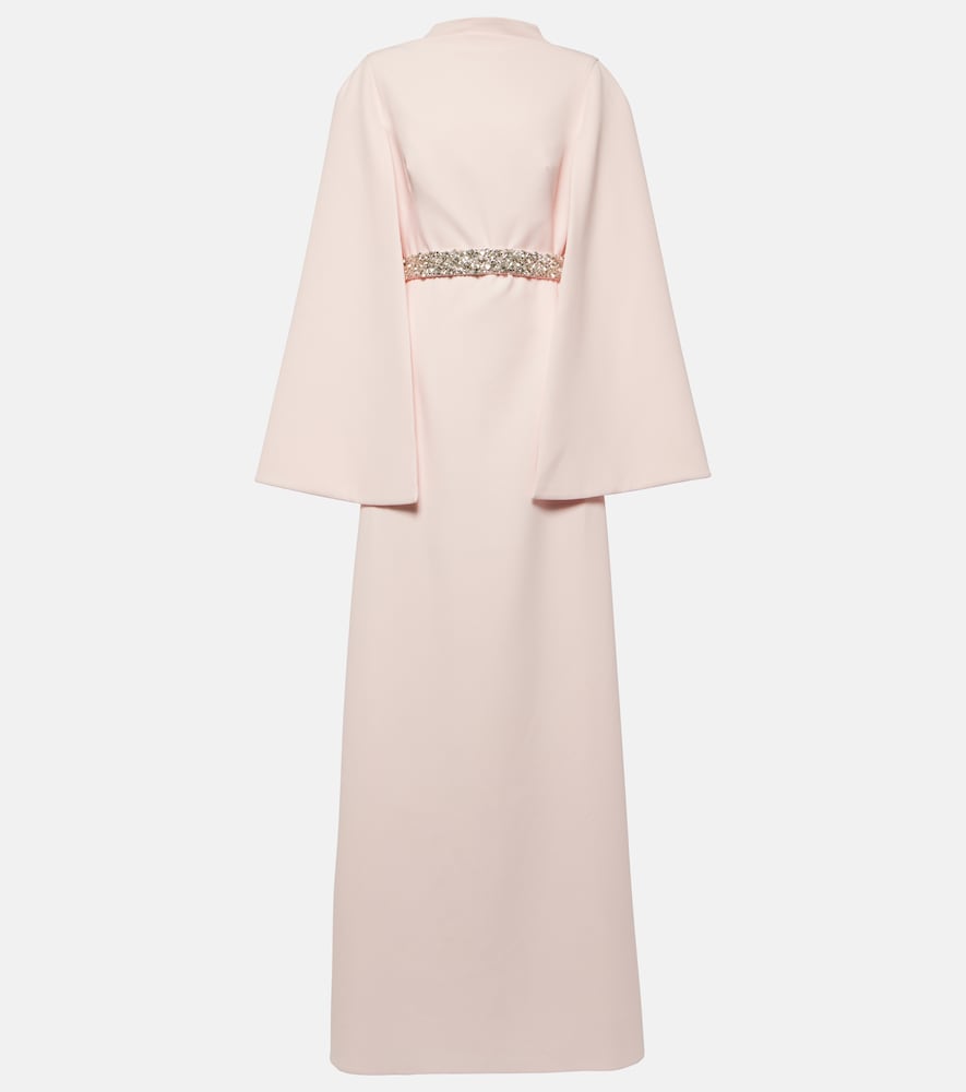 Safiyaa Harper embellished caped gown. 萨菲娅·哈珀的缀饰披肩礼服