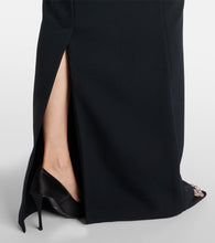 Safiyaa Holli embellished cr√É¬™pe and satin gown