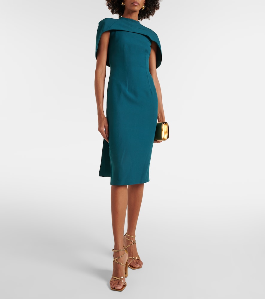 Safiyaa Kalika caped midi dress