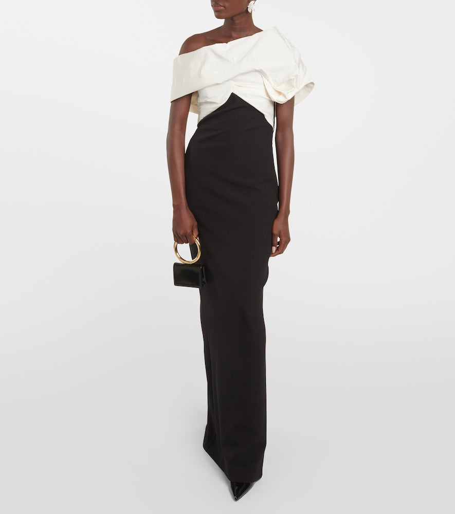 Safiyaa Lerena Vista  and faille maxi gown