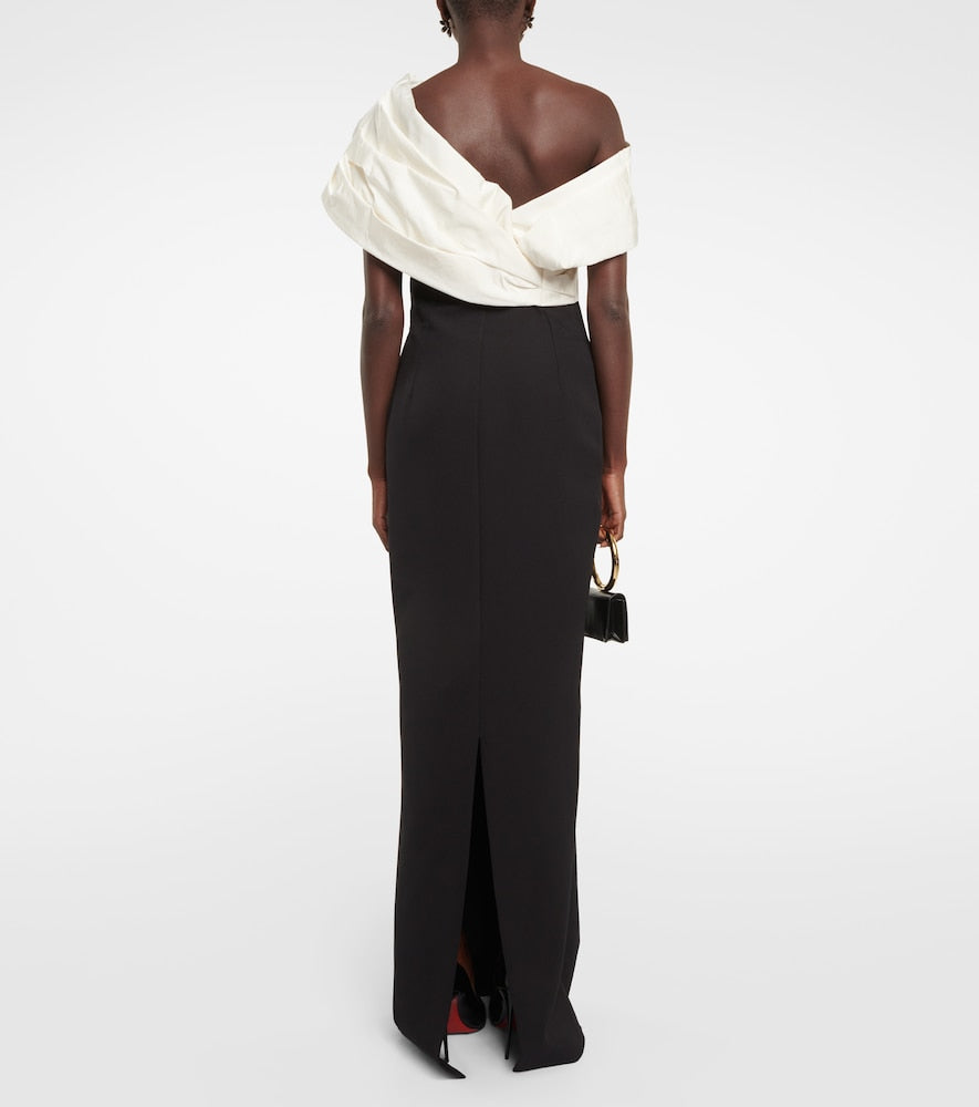 Safiyaa Lerena Vista  and faille maxi gown