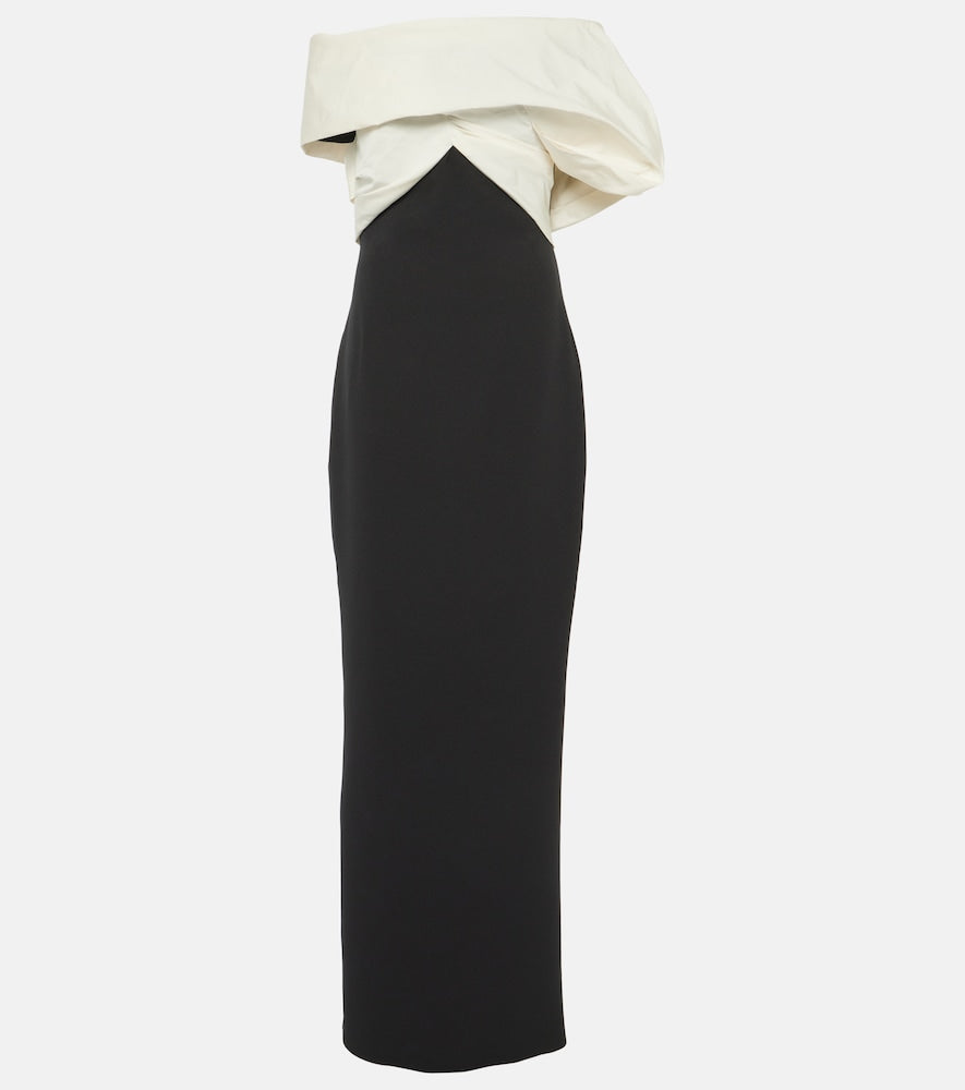 Safiyaa Lerena Vista  and faille maxi gown. 萨菲亚·勒雷纳·维斯塔和费列尔长裙