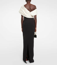 Safiyaa Lerena Vista crêpe and faille maxi gown