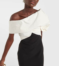 Safiyaa Lerena Vista crêpe and faille maxi gown