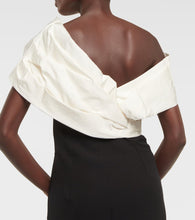 Safiyaa Lerena Vista crêpe and faille maxi gown