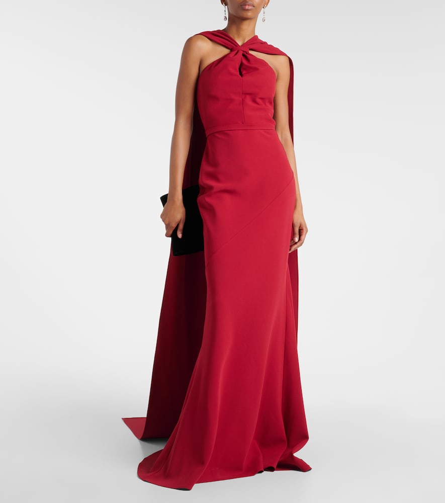Safiyaa Lilien halterneck  gown