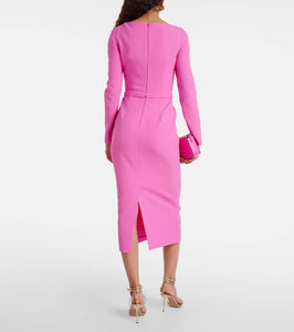 Safiyaa Maha crêpe midi dress
