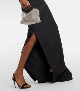 Safiyaa Maimie crystal-embellished crêpe gown