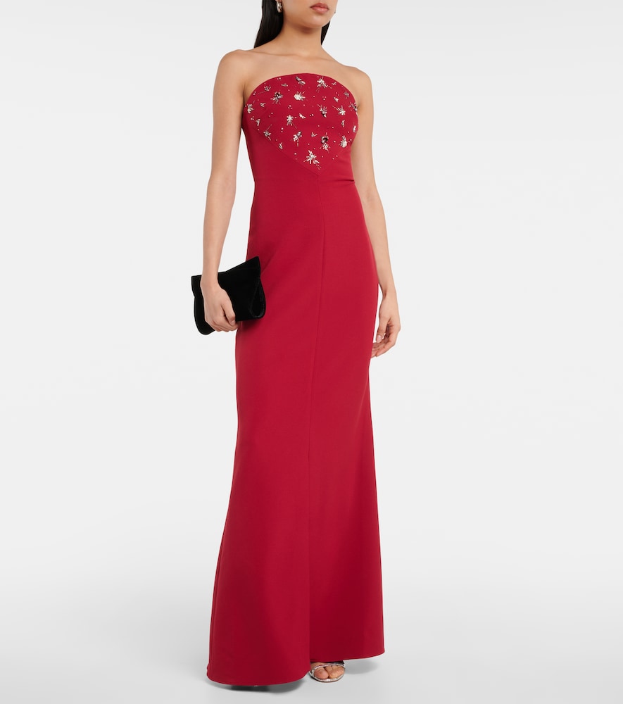 Safiyaa Makkari embellished strapless  gown