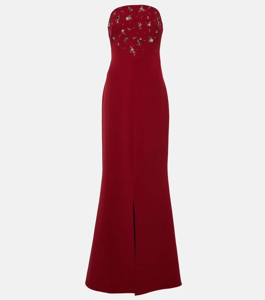 Safiyaa Makkari embellished strapless  gown. Safiyaa Makkari 带缀饰无肩带礼服