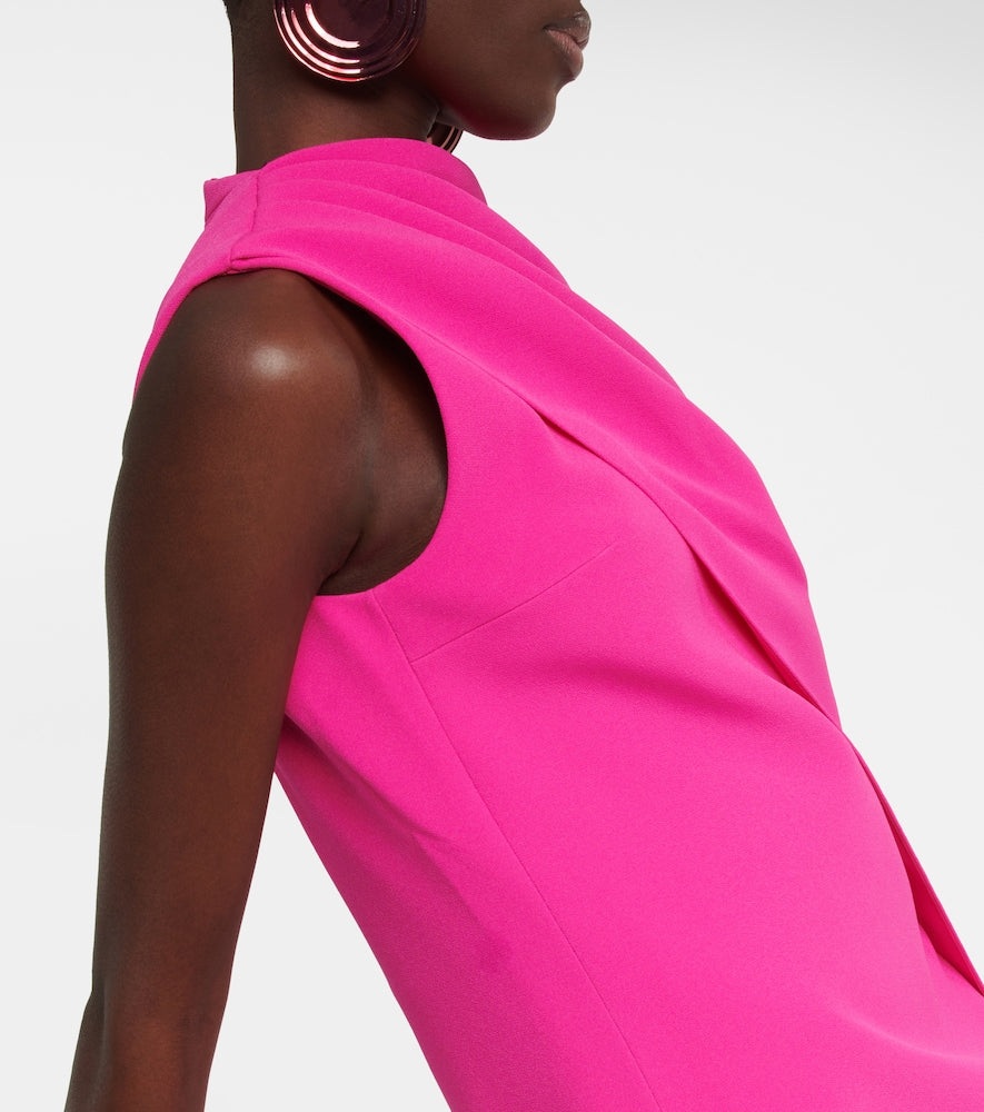 Safiyaa Margareta asymmetrical cape minidress