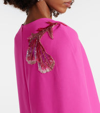 Safiyaa Mattia caped embellished gown