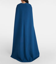 Safiyaa Mattia embellished caped  gown