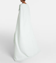 Safiyaa Mattia embellished caped  gown