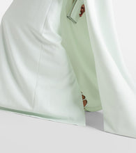 Safiyaa Mattia embellished caped  gown