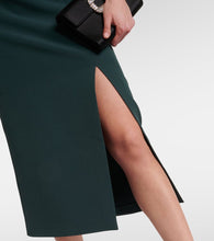 Safiyaa Opal asymmetric crêpe midi dress