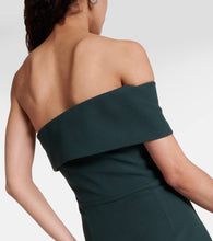 Safiyaa Opal asymmetric crêpe midi dress