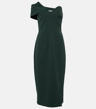 Safiyaa Opal asymmetric crêpe midi dress