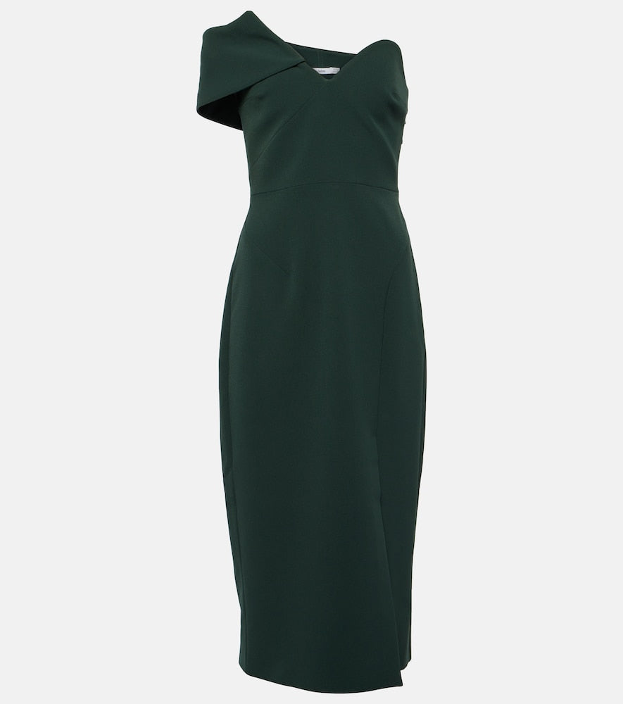 Safiyaa Opal asymmetric  midi dress. Safiyaa 蛋白石不对称中长连衣裙