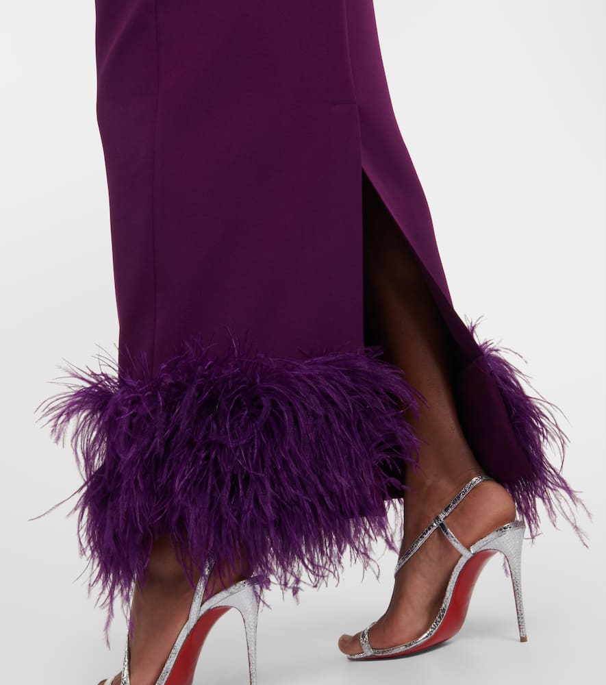 Safiyaa Paignita embellished crêpe gown