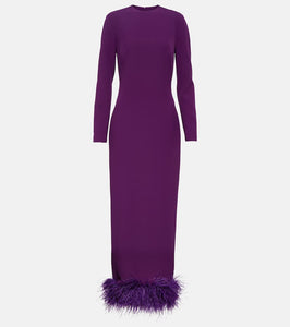 Safiyaa Paignita embellished crêpe gown